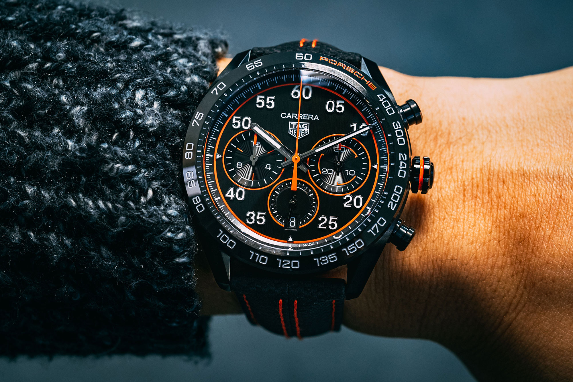 Tag Heuer Carrera Chronograph X Porsche Orange Racing Replica Watches